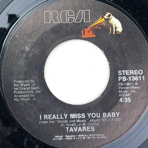 Tavares Deeper in Love / I Really Miss You Baby 45 RPM 7" Single 1983 1