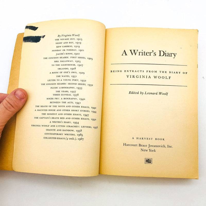 A Writer's Diary Paperback Virginia Woolf 1954 Diary Extracts Female Author 7