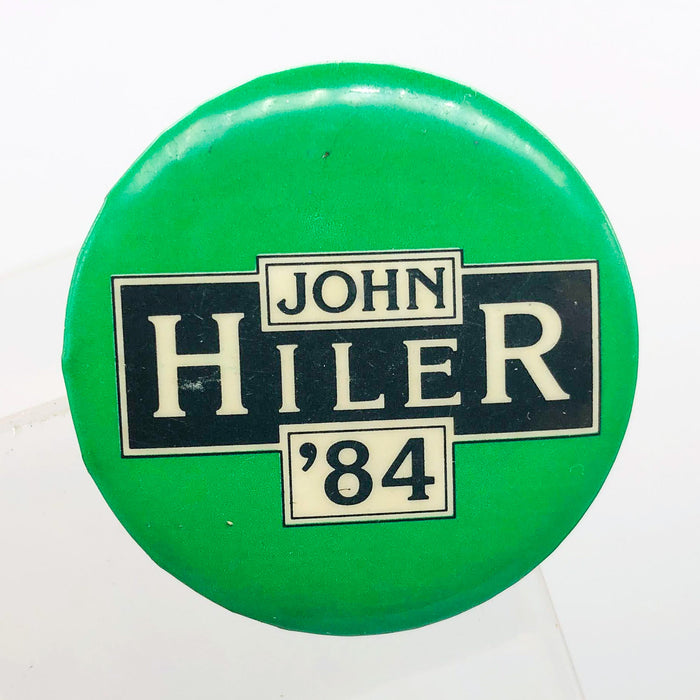 John Hiler 1984 Political Button 1.5" Pinback Campaign US Congress Vintage 2