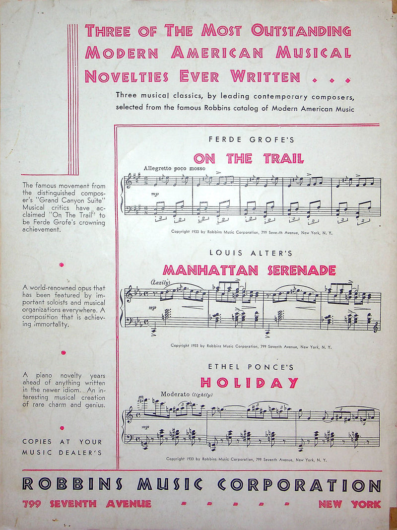 Sheet Music Just Once Too Often Glen Gray Casa Loma Orchestra 1934 Joe Young 3