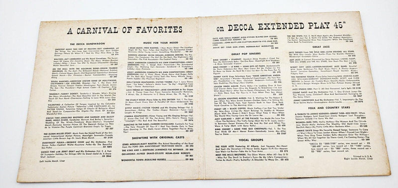 Jesse Crawford When The Organ Played At Twilight 45 RPM 2xEP Record Decca 1954 4