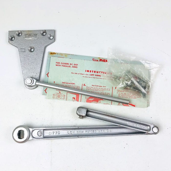 LCN Assembly A-62 Arm Shoe D77D Main Size D-E-F Parallel Regular Aluminum NOS