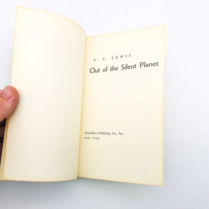 Out Of The Silent Planet Paperback C. S. Lewis 1974 Beginning Book Space Trilogy 6