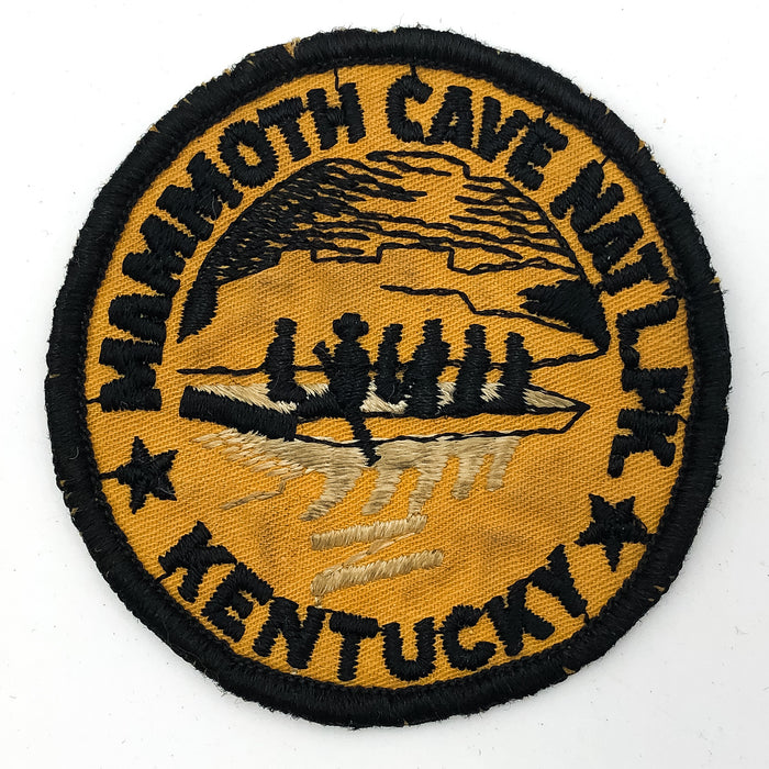 Vintage Mammoth Cave National Park Patch Embroidered Kentucky Souvenir