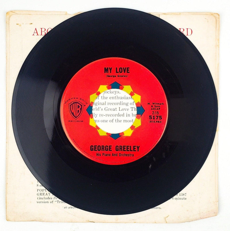 George Greeley Love Music From Tristan And Isolde Record 45 RPM Single WB 1961 4