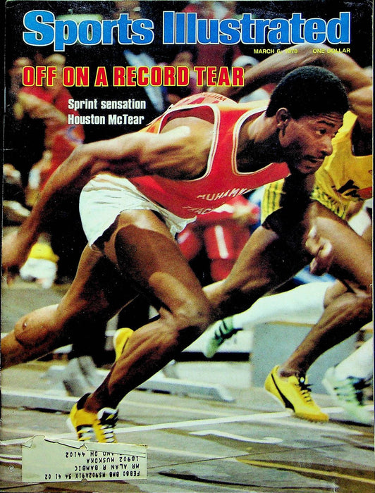 Sports Illustrated Magazine Mar 6 1978 Houston McTear Sprinting Runner