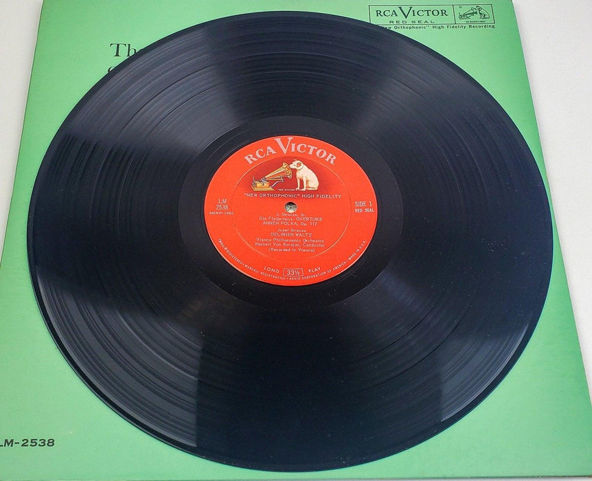Herbert von Karajan The Vienna Of Johann Strauss 33 RPM LP Record RCA 1959 Mono 5