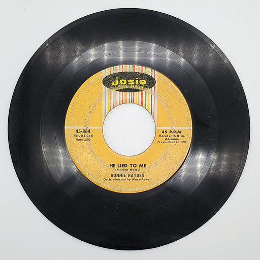 Ronnie Hayden Tell Him For Me 45 RPM Single Record Josie 45-864 2