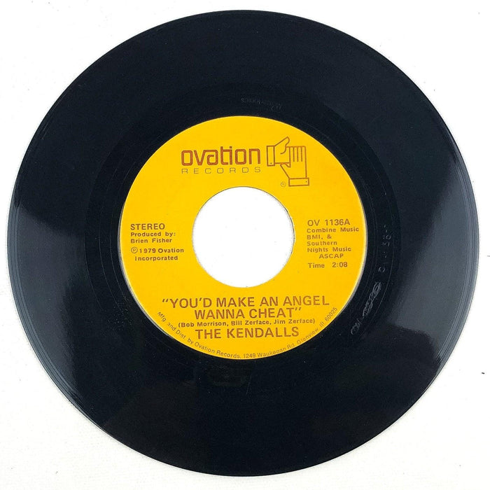 45 RPM Record You'd Make an Angel Wanna Cheat / I Take the Chance The Kendalls 2