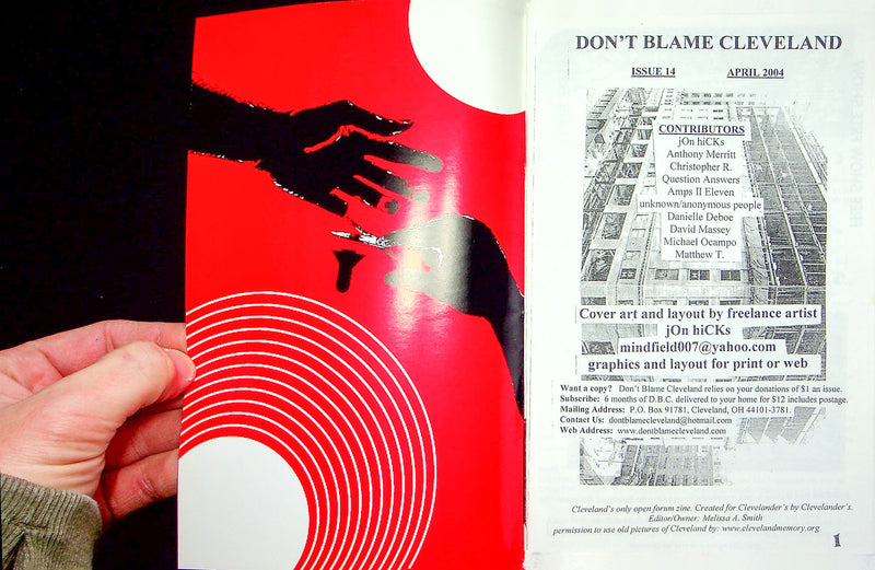 Don't Blame Cleveland Magazine Zine April 2004 Jon Hicks Amps II Eleven Band