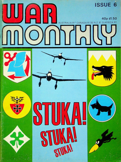 War Monthly Magazine Sep 1974 #6 Rail Guns Janissaries Cavalry Survival Stuka 1