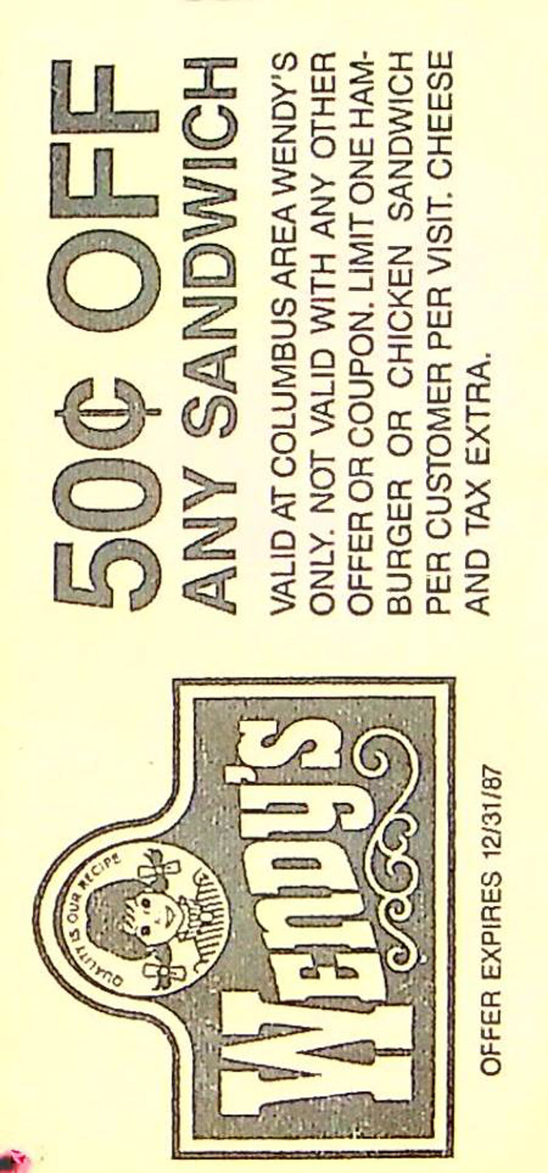 Ohio State Buckeye Football Game Ticket Stub Oct 1987 Vs. Indiana Hoosiers OSU