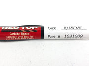 Rotary Hammer Drill Bit 5/16" x 9" SDS Plus 6-1/4" LOC Carbide Tip Concrete 5PK 3