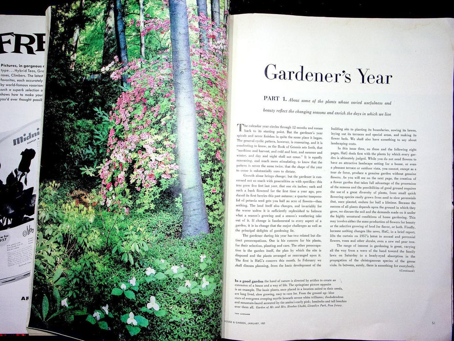 House & Garden Magazine January 1957 Japanese Inspired Living Gardener's Year