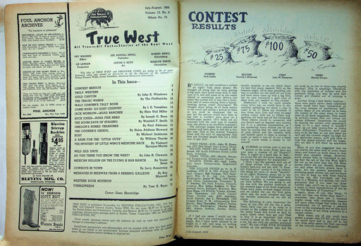 True West Magazine August 1966 Oregon Treasure Flying H Bar Ranch Mexican Gold 2