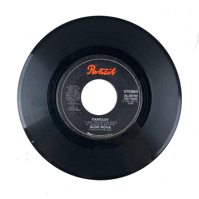 45 RPM Record Under the Gun / Fantasy Aldo Nova CBS 1981 2