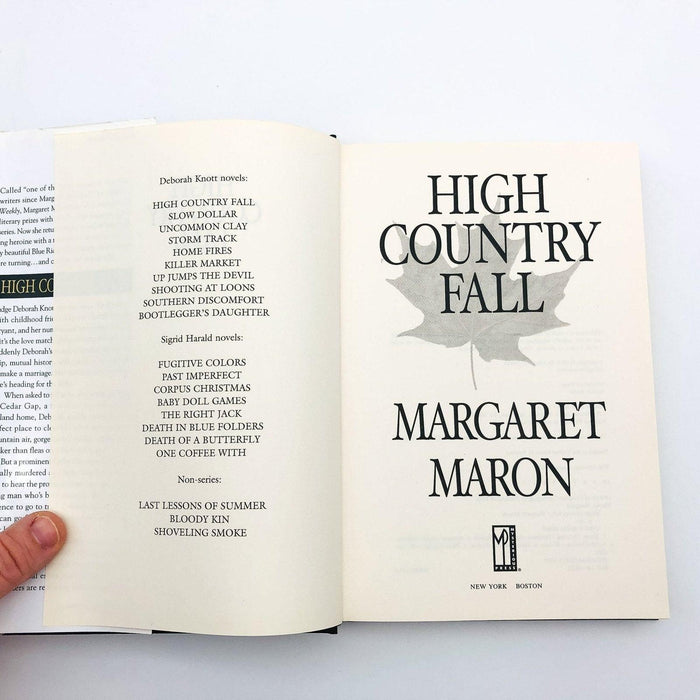 High Country Fall Hardcover Margaret Maron 2004 North Carolina Summer Resorts 7