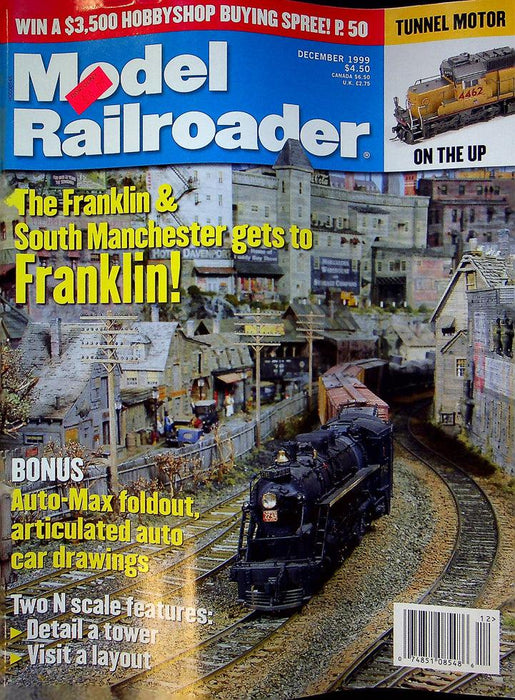 Model Railroader Magazine December 1999 Vol 66 No 12 South Manchester, Franklin