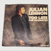 Julian Lennon Too Late For Goodbyes Single Record Atlantic Records 1985 7-89589 1