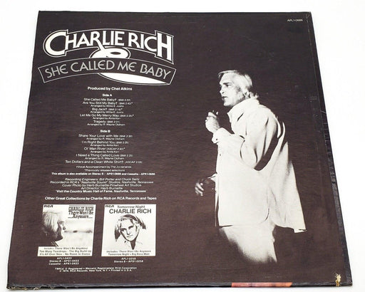 Charlie Rich She Called Me Baby 33 RPM LP Record RCA Victor 1974 2