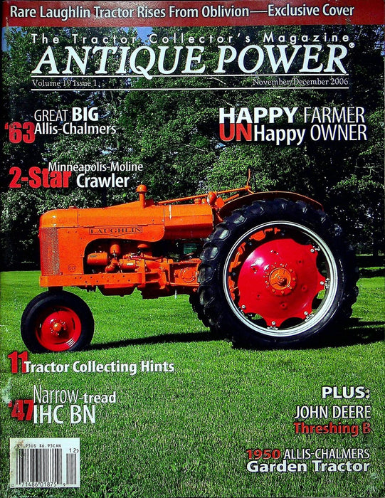 Antique Power Magazine Dec 2006 Vol 19 #1 1963 Allis-Chambers, 1952 John Deere B