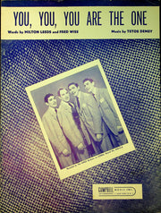 Tetos Demey Sheet Music You You You Are The One The Ames Brothers Leeds Wise 1