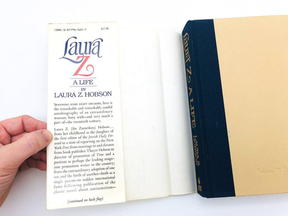 Laura Z A Life Hardcover Laura Z Hobson 1983 Jewish Author Promotion Writer Cpy2 6