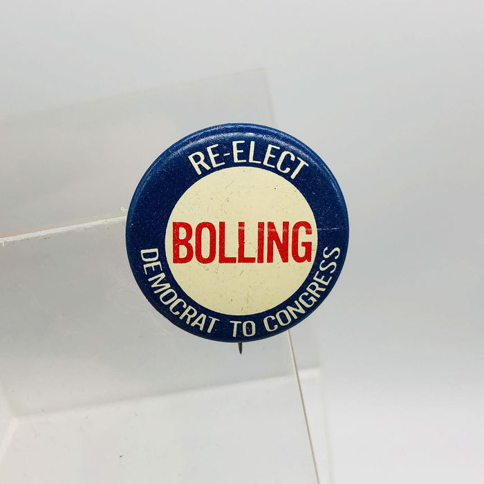 Re Elect Bolling Democrat To Congress Button Pinback 1" Missouri Congressman