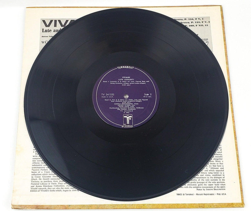 Vivaldi Lute & Mandolin Concerti Record 33 RPM LP TV 34153S Turnabout 5