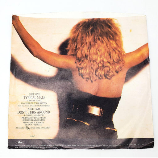 Tina Turner Typical Male Single Record Capitol Records 1986 B-5615 2