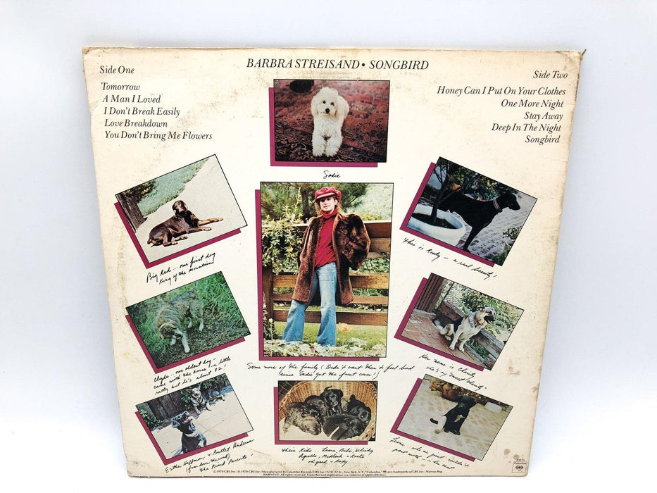 Barbra Streisand Songbird Record 33 RPM LP JC 35375 Columbia 1978 2