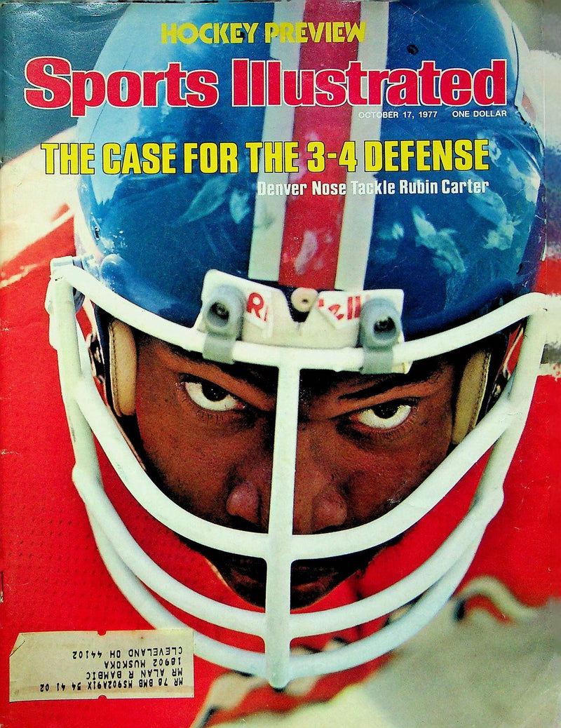 Sports Illustrated Magazine Nov 17 1977 Denver Broncos Rubin Carter Nose Tackle
