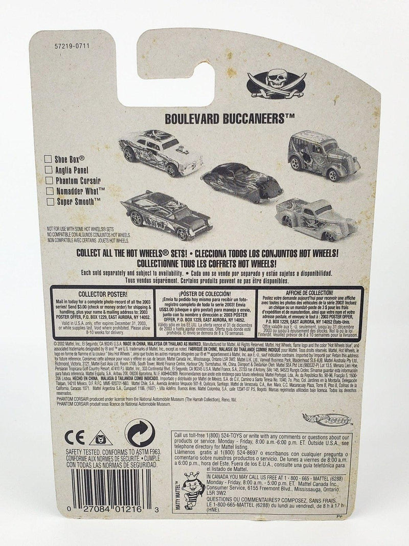 Hot Wheels 2003 Black '38 Phantom Corsair Boulevard Buccaneers 3/5 57219 2