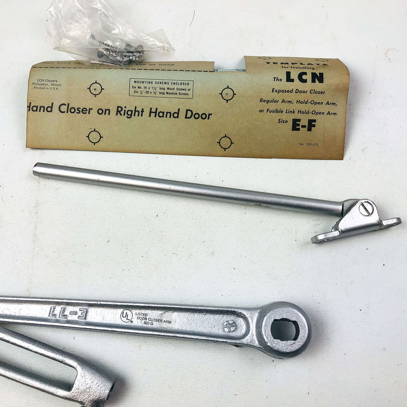 LCN Size E Potbelly Closer Arm REG NH ALUM Regular Non-Handed Aluminum Finish