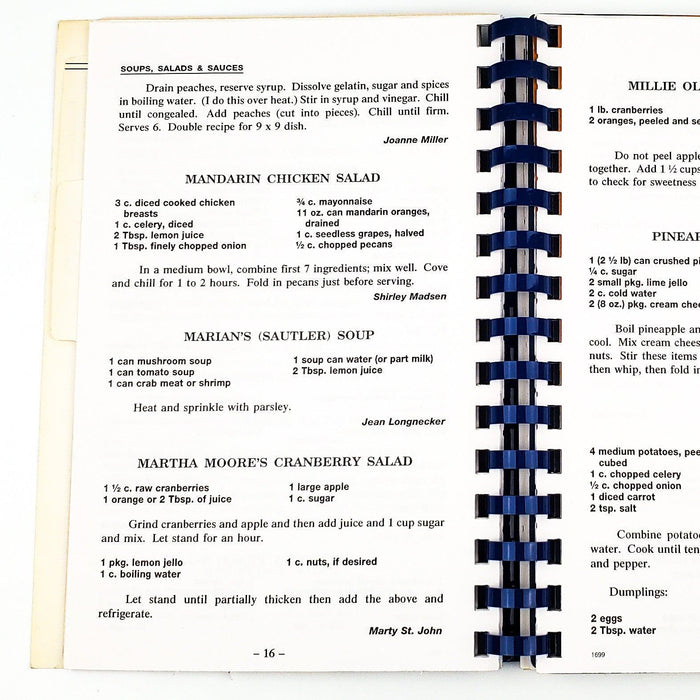 Tower Presbyterian Church's First Helping Cookbook Grove City, PA 1996 7