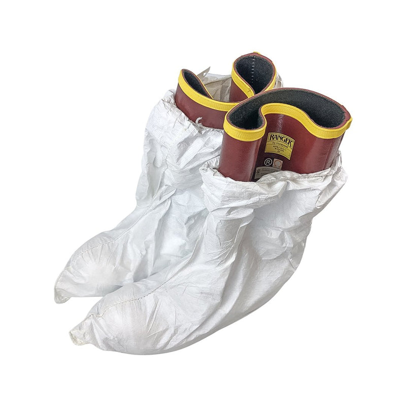 Boots with Lakeland 903 boot covers top view