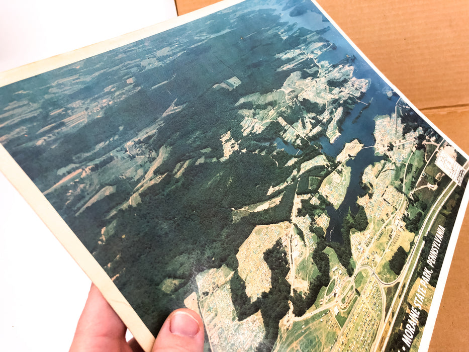 1973 National Scout Jamboree Aeral Photo 11x14 Moraine State Park PA Original 8