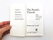 The Panda's Thumb Paperback Stephen Jay Gould 1982 Biological Theory History 6