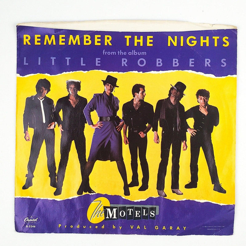 The Motels Remember The Nights Record 45 RPM Single B-5246 Capitol Records 1983 1