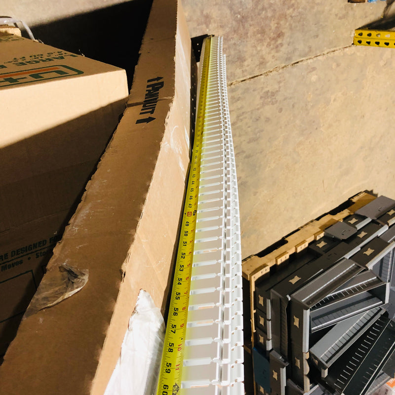 10-Pc Panduit H3X3WH6 Panduct Solid Hinged Wiring Duct Wall 6 Foot Sections