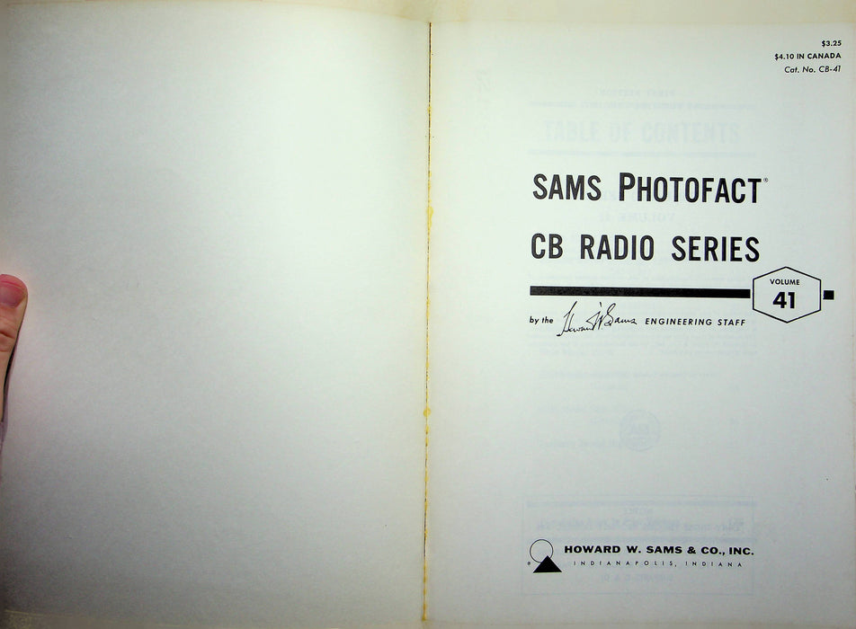 Sams Photofact CB Radio Series CB-41 August 1972 Fanon Pace Midland Teaberry SBE