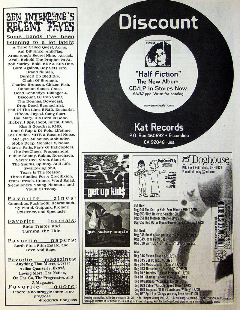 Interbang Fanzine 1998 # 7 Urban Guerilla Poets 2