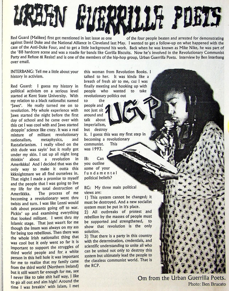 Interbang Fanzine 1998 # 7 Urban Guerilla Poets 4