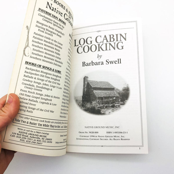 Log Cabin Cooking Paperback Barbara Swell 1996 Pioneer Recipes Food Lore 6