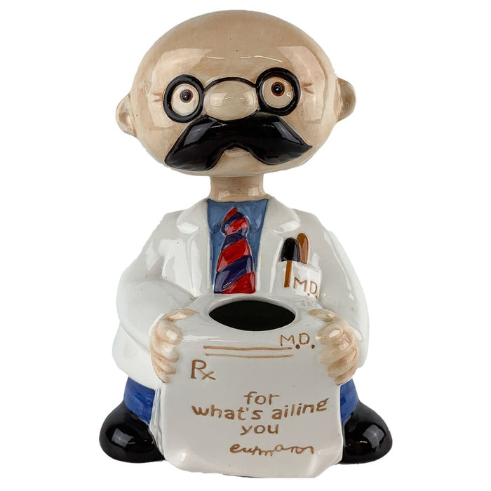 Bobble Buddy Doctor For Whats Ailing You Bank Ceramic Bobble Head 1