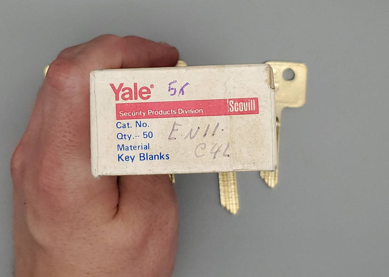 5x Yale EN11 Key Blanks C4L Keyway Nickel Silver 5 Pin NOS 4