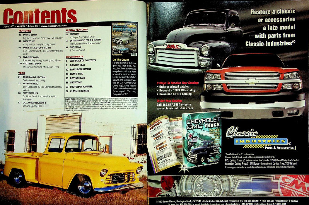 Classic Trucks Magazine June 2005 Vol 14 # 6 The Tru-Track Serpentine