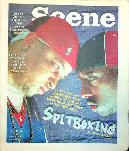 Cleveland Scene Magazine July 2003 Spitboxing Rap Battle Gifts Suave Gotti Recap 1