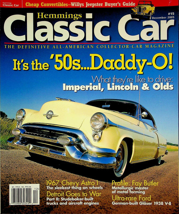 Hemmings Classic Car Magazine December 2005 Vol 2 # 3 Imperial Lincoln Olds