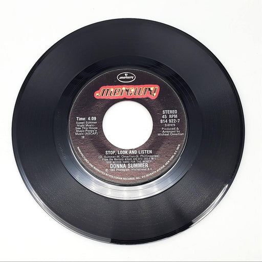 Donna Summer Stop, Look And Listen Single Record Mercury 1983 814 922-7 1